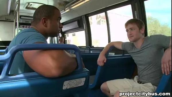 XXX PROJECT CITY BUS - Interracial gay sex on a bus clips Videos