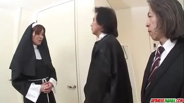 XXX First hardcore experience for Japan nun, Hitomi Kanou clips Videos