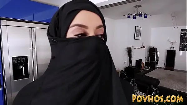 XXX Muslim busty slut pov sucking and riding cock in burka clips Videos