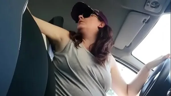 XXX Great masturbation in the car with a mega super wet orgasm for you clips Videos