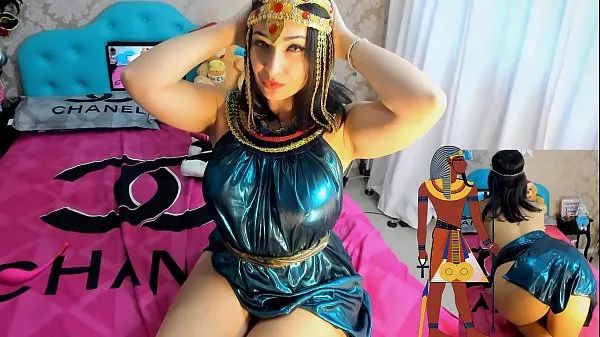 XXX Cosplay Girl Cleopatra Hot Cumming Hot With Lush Naughty Having Orgasm klip Videók