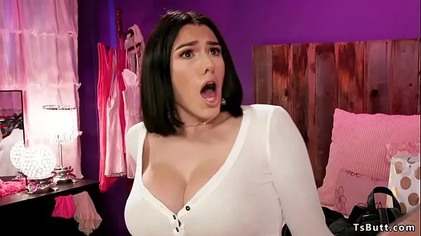 XXX Huge tits shemale girlfriend anal fucks bf clips Videos