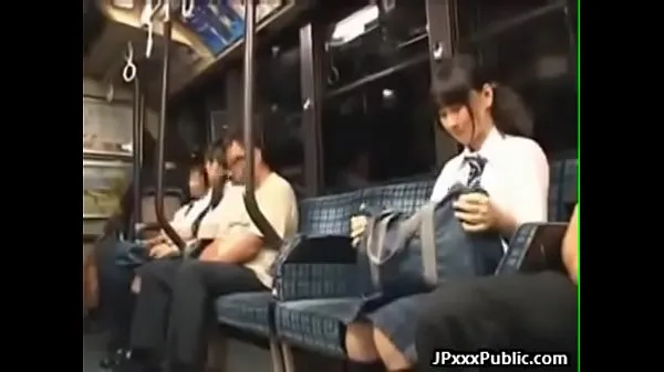 Japanese get fuck on bus