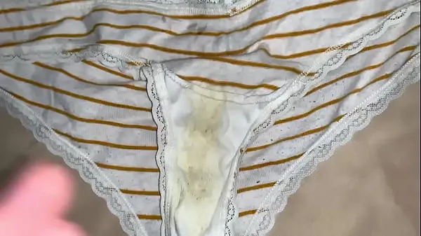 XXX Cumming on dirty panties clip Video