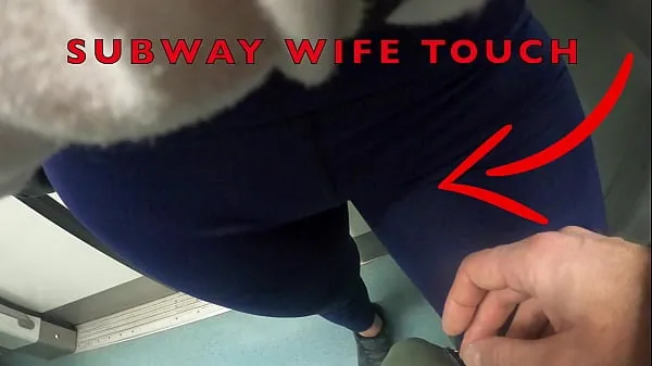 XXX My Wife Let Older Unknown Man to Touch her Pussy Lips Over her Spandex Leggings in Subway คลิปวิดีโอ