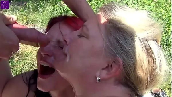 XXX A teeniel and a milf were splashed and pissing on in public! Chapter 2 clips Videos
