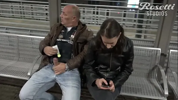 XXX Pervert Handjob on Train Station clips Videos