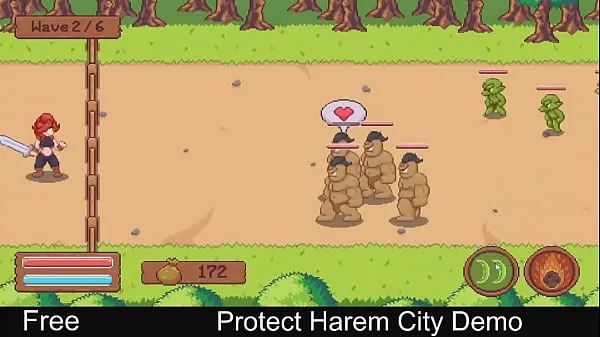 XXX Protect Harem City ( Steam demo Game) Strategy ,2d,Adult,Casual,Erotic,Nsfw,Pixel Art, Story Rich, Tower Defense, Unity clips Videos
