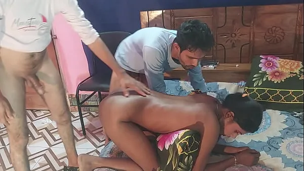 XXX First time sex desi girlfriend Threesome Bengali Fucks Two Guys and one girl , Hanif pk and Sumona and Manik βίντεο κλιπ