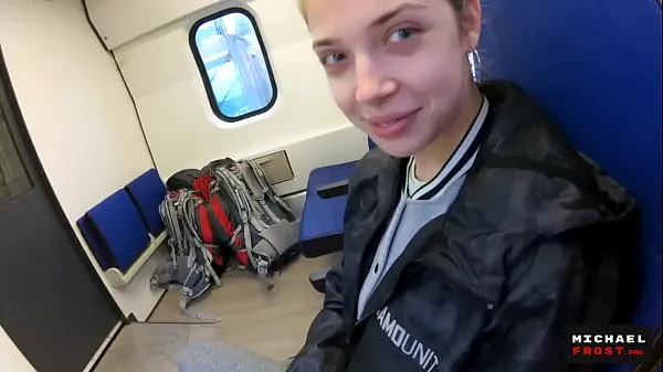 XXX Blowjob on the Train from a Shy chan clips Videos