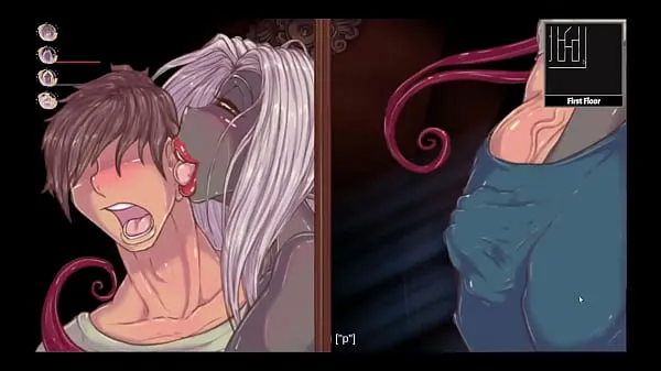 XXX Sex Maniac Mansion [ Hentai Game PornPlay ] Ep.1 creampie a gender bender version of Frankenstein klip Video