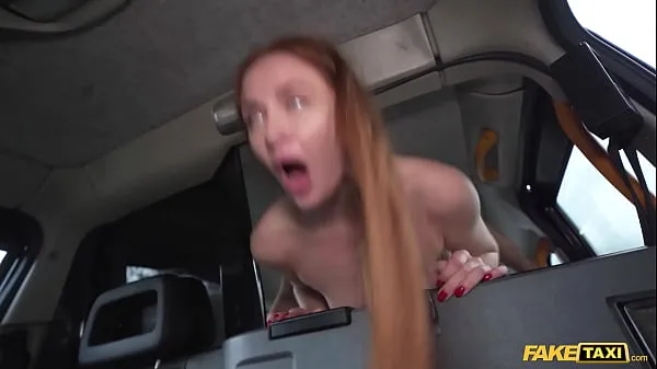 Fake Taxi Ginger woman speads her leg wide for a deep hard fuck